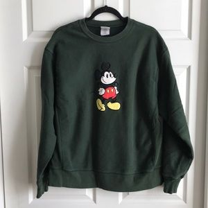 Disney Green Mickey Mouse Sweatshirt